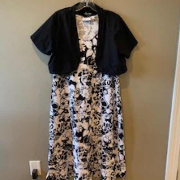 Denim&Co Dresses & Skirts - 2 PC. QVC D&CO MAXI FLORAL DRESS SZ. LP